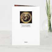 Madonna van de Pomegranaat Feestdagen Kaart (Achterkant)