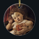 Madonna van de Pomegranaat Keramisch Ornament<br><div class="desc">Madonna van de Pomegranaat met engelen.angMasterstuk van Sandro Botticelli 1487 FLorence Italy.tempera op het paneel.</div>