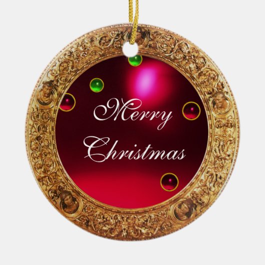 Madonna van de Pomegranaat Keramisch Ornament (Voorkant)