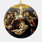 Madonna van de Pomegranaat Keramisch Ornament (Achterkant)