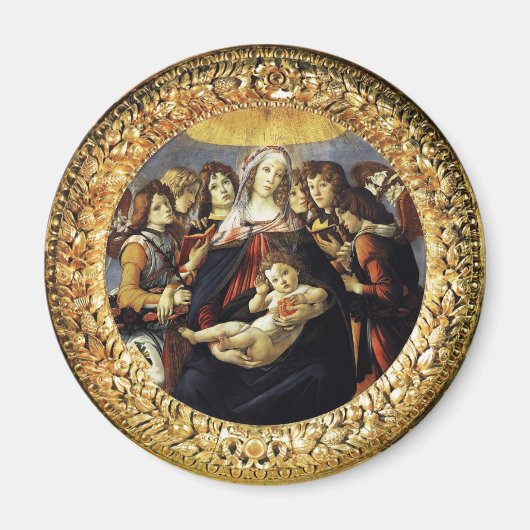 Madonna van de Pomegranaat Magneet (Voorkant)