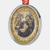 Madonna van de Pomegranaat Metalen Ornament (Links)