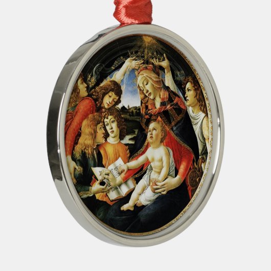 Madonna van de Pomegranaat Metalen Ornament (Rechts)