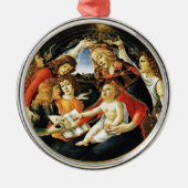 Madonna van de Pomegranaat Metalen Ornament (Voorkant)