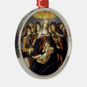 Madonna van de Pomegranaat Metalen Ornament (Rechts)