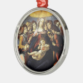 Madonna van de Pomegranaat Metalen Ornament (Links)