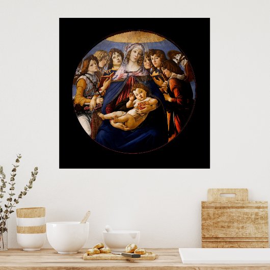 Madonna van de Pomegranaat Poster (Keuken)