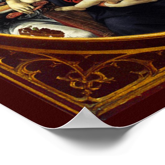 Madonna van de Pomegranaat Poster (Hoek)