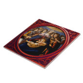 Madonna van de Pomegranaat Tegeltje (Zijkant)