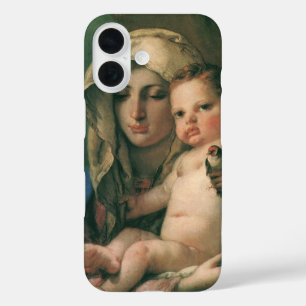 Madonna van de Putter door Tiepolo, Vintage Kunst iPhone 16 Hoesje