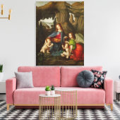Madonna van de Rocks Canvas Afdruk (Insitu (Woonkamer))