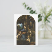 Madonna van de Rocks door Leonardo da Vinci c.1483 Briefkaart (Staand voorkant)