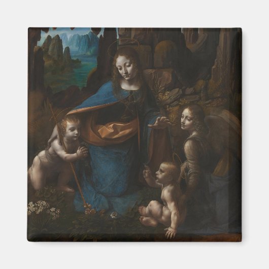 Madonna van de Rocks"Maagd Mary, baby Jezus, John Magneet (Voorkant)