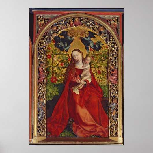 Madonna van de Roos Bower, 1473 Poster (Voorkant)
