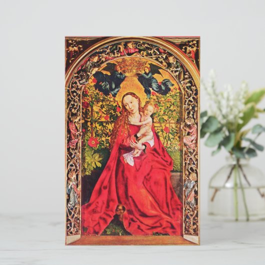 MADONNA VAN DE ROOS BOWER BRIEFPAPIER (Staand voorkant)