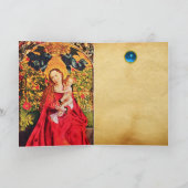 MADONNA VAN DE ROOS BOWER FEESTDAGEN KAART (Binnen)