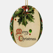 MADONNA VAN DE ROOS BOWER MISTLETOES,HOLLY BERRIES KERAMISCH ORNAMENT (Rechts)