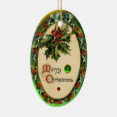 MADONNA VAN DE ROOS BOWER MISTLETOES,HOLLY BERRIES KERAMISCH ORNAMENT (Rechts)