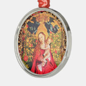 MADONNA VAN DE ROOS BOWER MISTLETOES,HOLLY BERRIES METALEN ORNAMENT (Links)
