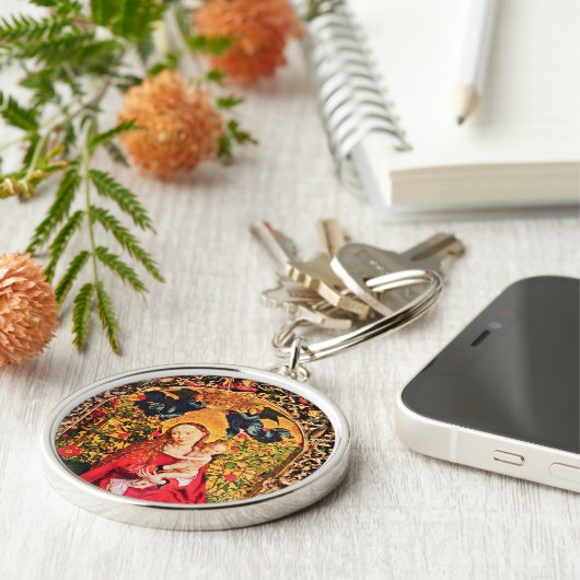 MADONNA VAN DE ROOS BOWER SLEUTELHANGER (Zijkant)