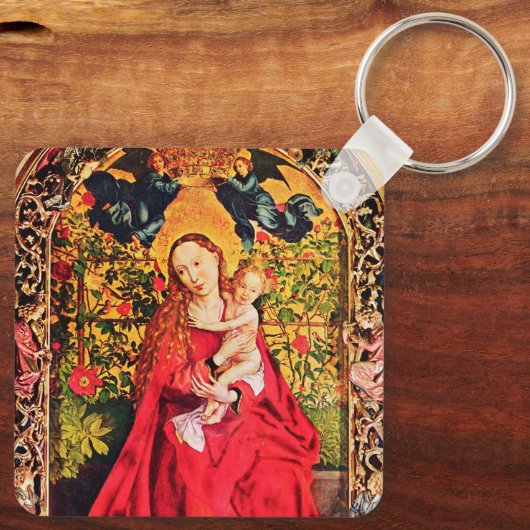 MADONNA VAN DE ROOS BOWER SLEUTELHANGER (Achterkant)