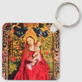 MADONNA VAN DE ROOS BOWER SLEUTELHANGER (Achterkant)