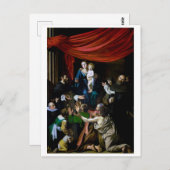 Madonna van de Rosary, Caravaggio Briefkaart (Voorkant / Achterkant)