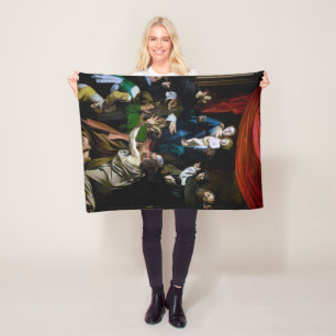 Madonna van de Rosary, Caravaggio Fleece Deken