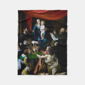 Madonna van de Rosary, Caravaggio Fleece Deken (Voorkant)