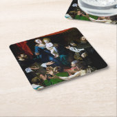 Madonna van de Rosary, Caravaggio Kartonnen Onderzetters (Schuin)