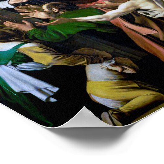 Madonna van de Rosary, Caravaggio Poster (Hoek)
