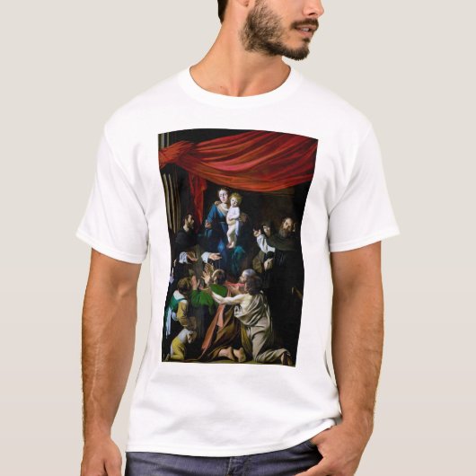 Madonna van de Rosary, Caravaggio T-shirt (Voorkant)