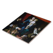 Madonna van de Rosary, Caravaggio Tegeltje (Zijkant)