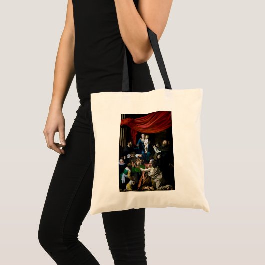 Madonna van de Rosary, Caravaggio Tote Bag (Voorkant (product))