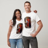 Madonna van de Rosary (olie op canvas) T-shirt (Unisex)