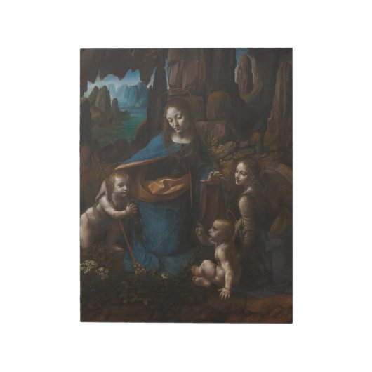 Madonna van de Rots, Maria, Jezus, Johannes Notitieblok (Linkerzijde)