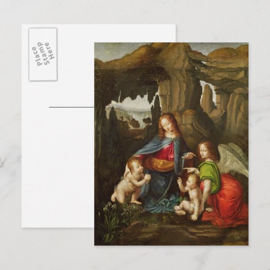 Madonna van de Rotsen Briefkaart (Voorkant / Achterkant)