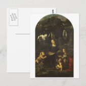 Madonna van de Rotsen door Leonardo da Vinci Briefkaart (Voorkant / Achterkant)