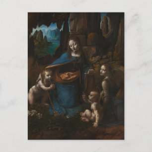 Madonna van de Rotsen, Maagd Maria, Jezus, Johanne Briefkaart