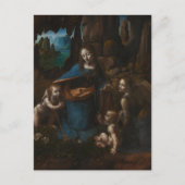Madonna van de rotsen, Maagd Maria, Jezus, Johanne Briefkaart (Voorkant)