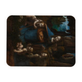 Madonna van de rotsen, Maagd Maria, Jezus, Johanne Magneet (Horizontaal)