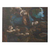 Madonna van de rotsen, Maagd Maria, Jezus, Johanne Notitieblok (Voorkant)