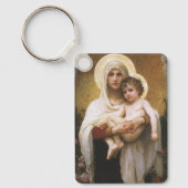 Madonna van de Rozen door Bouguereau Sleutelhanger (Voorkant)