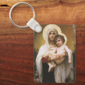 Madonna van de Rozen door Bouguereau Sleutelhanger (Voorkant)