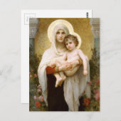 Madonna van de Rozen en het Baby Jezus Briefkaart (Voorkant / Achterkant)