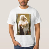 Madonna van de Rozen en het Baby Jezus T-shirt (Voorkant)