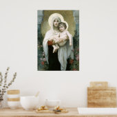 Madonna van de Rozen Poster (Keuken)