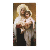 Madonna van de Rozen van Bouguereau Etiket (Voorkant)