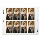 Madonna van de Rozen van Bouguereau Etiket (Full Sheet)