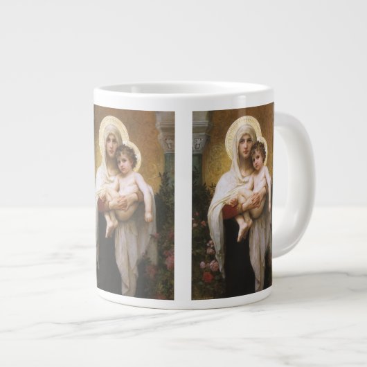 Madonna van de Rozen van Bouguereau Grote Koffiekop (Voorkant rechts)